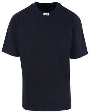 Heron Preston Logo Embroidered Crewneck T-Shirt - Blue