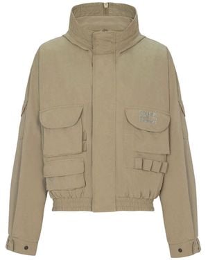 Balmain Stamp Cargo Jacket - Natural