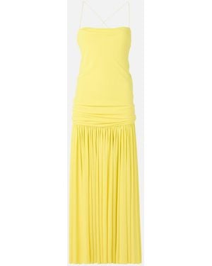 Jacquemus The Abiha Gathered Waist Dress - Yellow