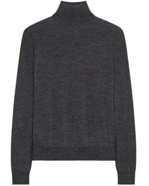 Courreges Turtleneck Long-Sleeves Sweater - Blue