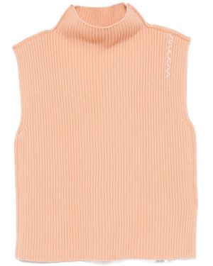 Marni Ribbed Wool Vest - Natural