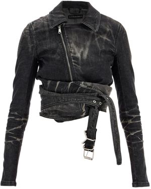 Y. Project Long-Sleeved Denim Jacket - Black