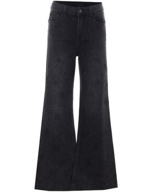 Liu Jo Embellished Flared Jeans - Blue