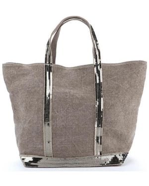 Vanessa Bruno Sequined Piping Handbag - Grey
