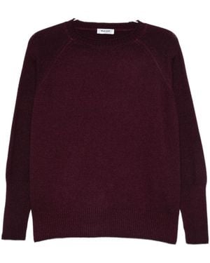 Baserange Raglan-Sleeve Jumper - Purple