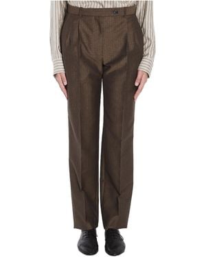 The Row Straight Leg Norbert Trousers - Grey