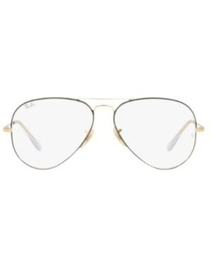 Ray-Ban Aviator Frame Glasses - White