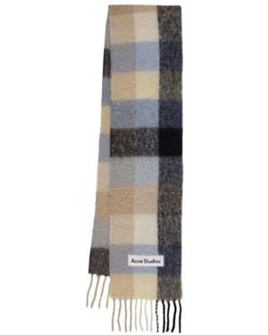 Acne Studios Vally Alpaca Blend Scarf - Blue