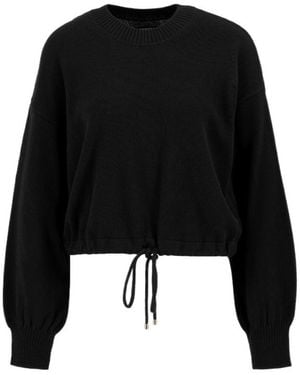 Barbour Long-Sleeved Crew Neck Knit Sweater - Black