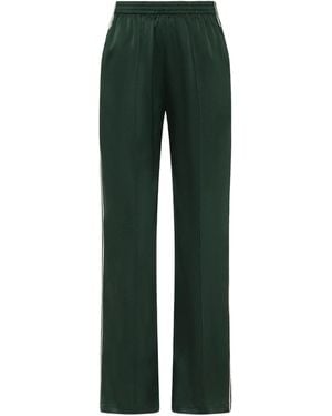 The Upside Marnie Wide-Leg Silk Pants - Green