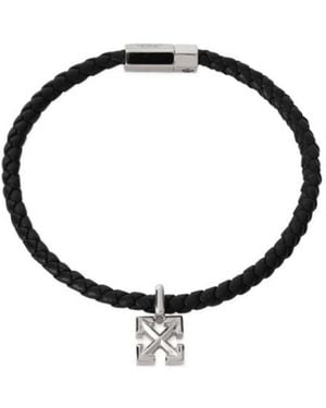 Off-White c/o Virgil Abloh Arrow Braided Bracelet - Metallic