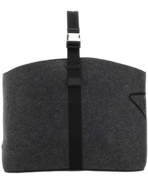 Prada Felt Log Carrier - Black