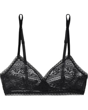 Eres Intriguée Lace Triangle Bra - Black