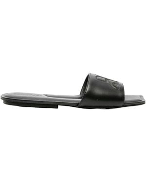 Courreges Courrèges Ac Open Toe Slip-On Slides - Black