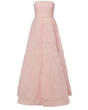 Rebecca Vallance Strapless Tulle Gown - Pink