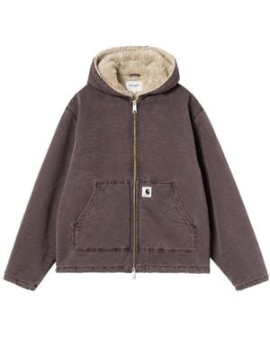 Carhartt Hooded Mitch Jacket - Brown