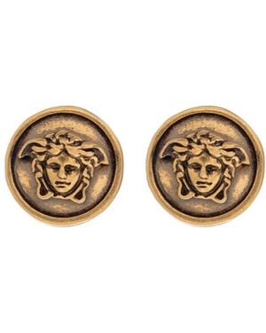 Versace Medusa Head Earrings - Metallic
