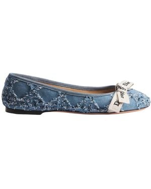Dior J'A Ballet Flat - Blue