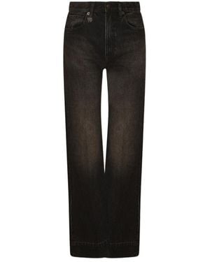 R13 Straight-Leg Faded Effect Jeans - Black