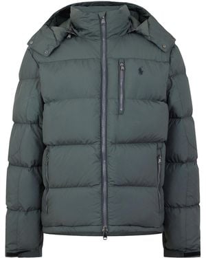 Polo Ralph Lauren Hooded Quilted Puffer Jacket - Gray