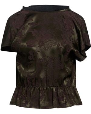 MM6 by Maison Margiela Peplum Top - Black