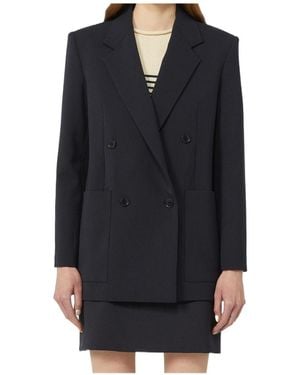 Weekend by Maxmara Veloce Double-Breasted Blazer - Blue
