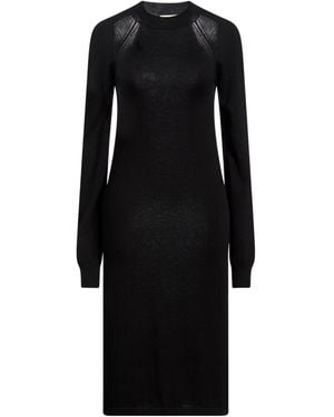 Sportmax Solid-Colored Knitted Dress - Black