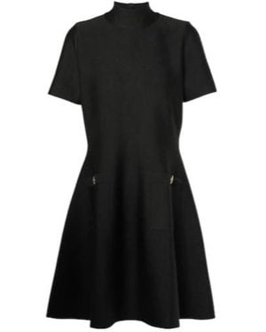 Oscar de la Renta Wool-Blend Minidress - Black