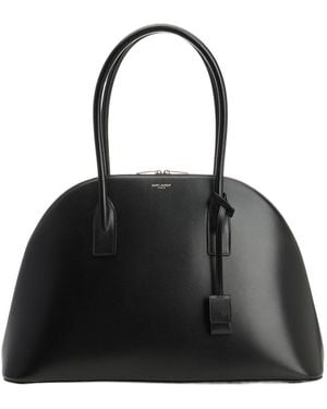 Saint Laurent Leather Bowling Shoulder Bag - Black