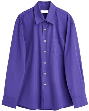 Our Legacy Above Oversized Shirt - Purple