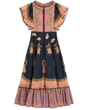 Valentino Patterned Midi Dress - Multicolour