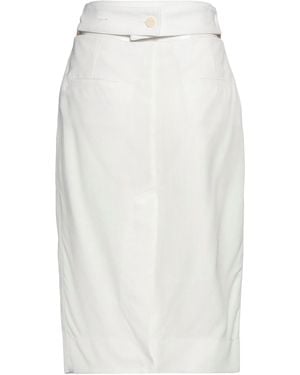 Jacquemus Midi-Length Pencil Skirt - White