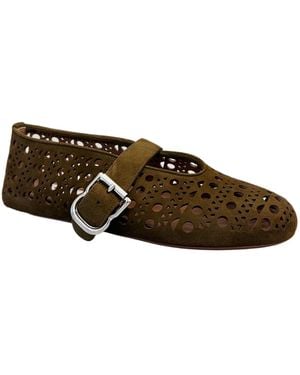 Alaïa Ballet Flats - Brown