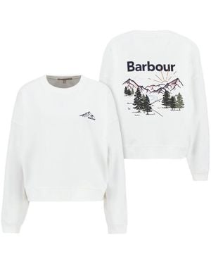 Barbour Crew Neck Sweatshirt - White