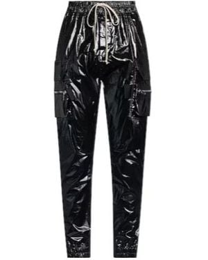 Rick Owens High-Waisted Cargo Trousers - Black