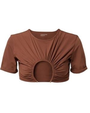 Christopher Esber Cutout Bikini Top - Brown