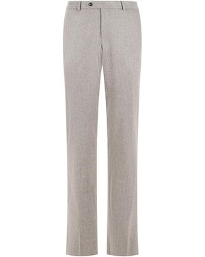 Pt Pantaloni Pt Torino Drawstring Tailored Trousers - Grey