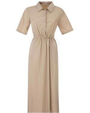 Herno Drawstring Dress - Natural