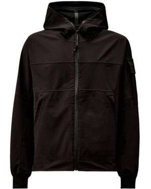 C.P. Company Hooded Zipped Jacket - Black