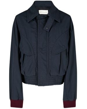 Dries Van Noten Bomber Jacket - Blue