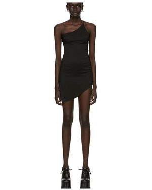 Danielle Guizio Asymmetrical Slim Dress - Black