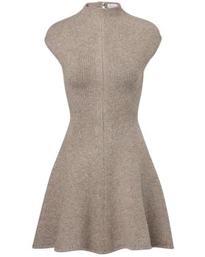 Magda Butrym Cashmere-Blend Minidress - Grey