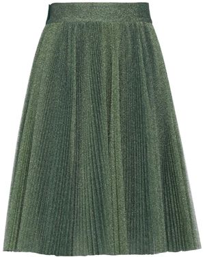 Dolce & Gabbana Solid-Colored Mesh A-Line Skirt - Green