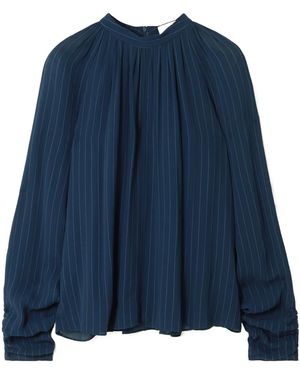 JOSEPH Garcia Pinstripe Shirt - Blue