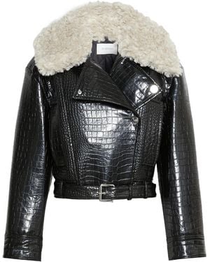 Sportmax Armonioso Embossed Jacket - Black