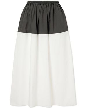 Proenza Schouler Nyla Cotton-Poplin Midi Skirt - Black