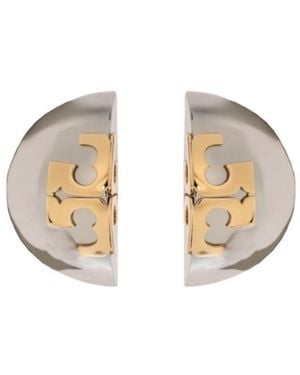 Tory Burch Logo Earrings - Metallic