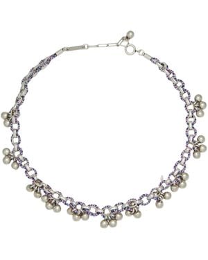 Isabel Marant Metal Cord Choker - Metallic