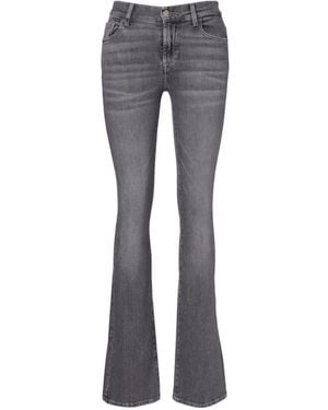 7 For All Mankind Bootcut Soho Mid-Rise Bootcut Jeans - Grey