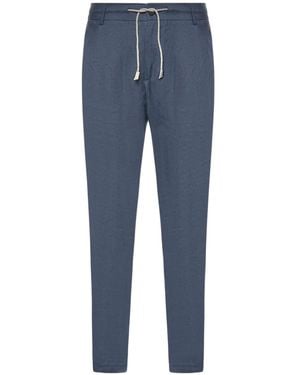 Eleventy Drawstring Slim Pants - Blue